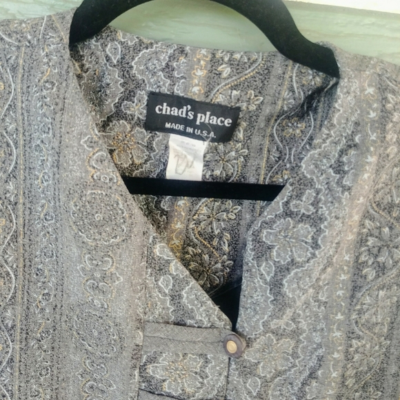 Vintage Kimono Military Styled Blazer - Picture 4 of 6